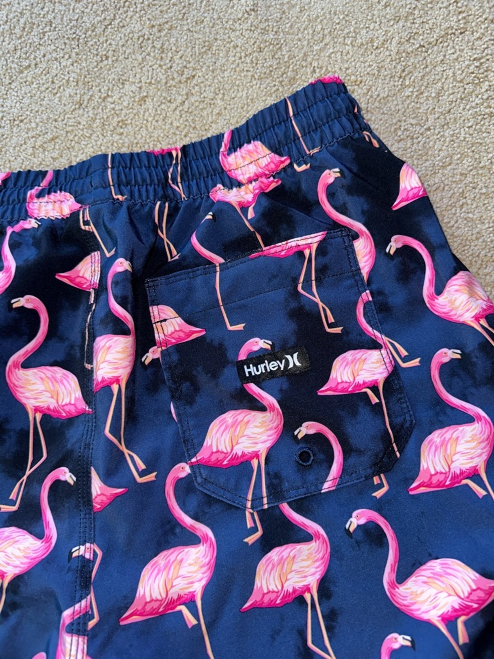 Hurley flamingo print swim trunks - Picture 5 of 8